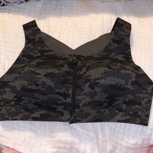 NWOT Enlite high support zip front lululemon camo bra 36c